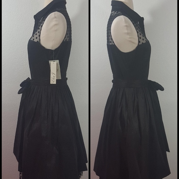 Eliza J  Pleated Bow Shirt Dress - Picture 3 of 8